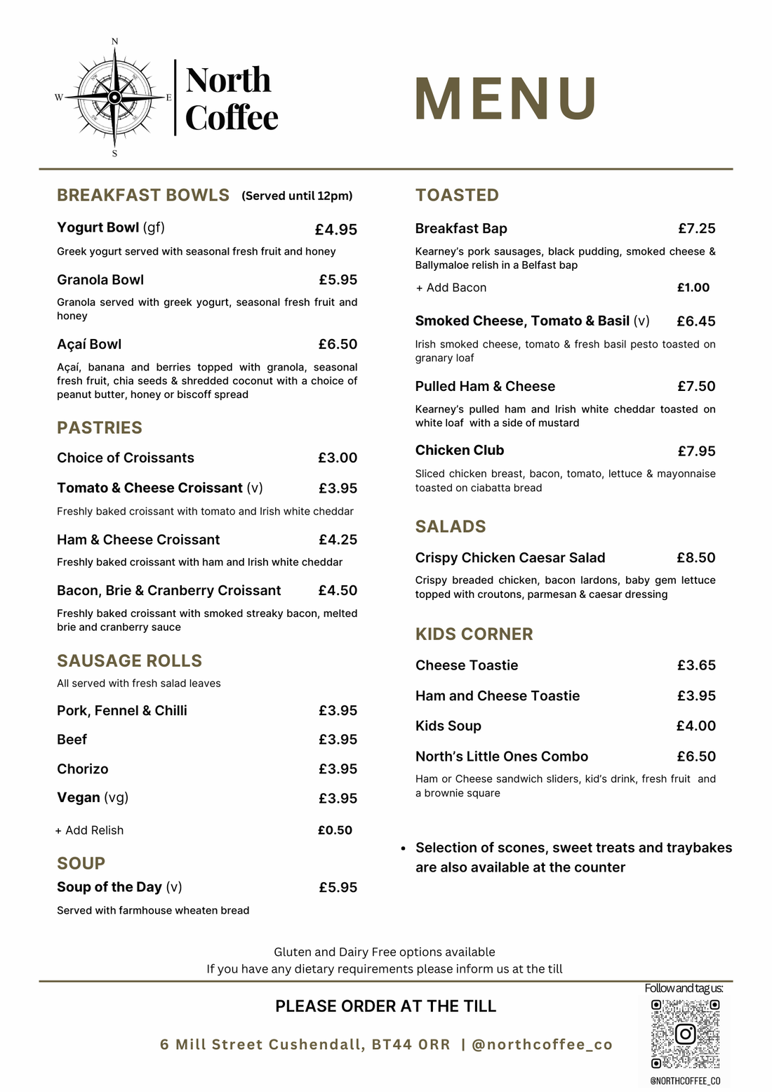Our Latest Menu